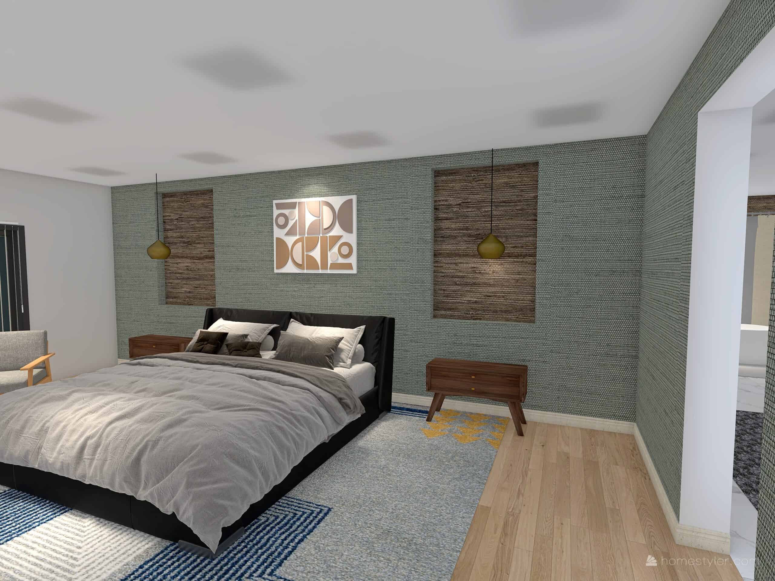 Bedroom feature wall